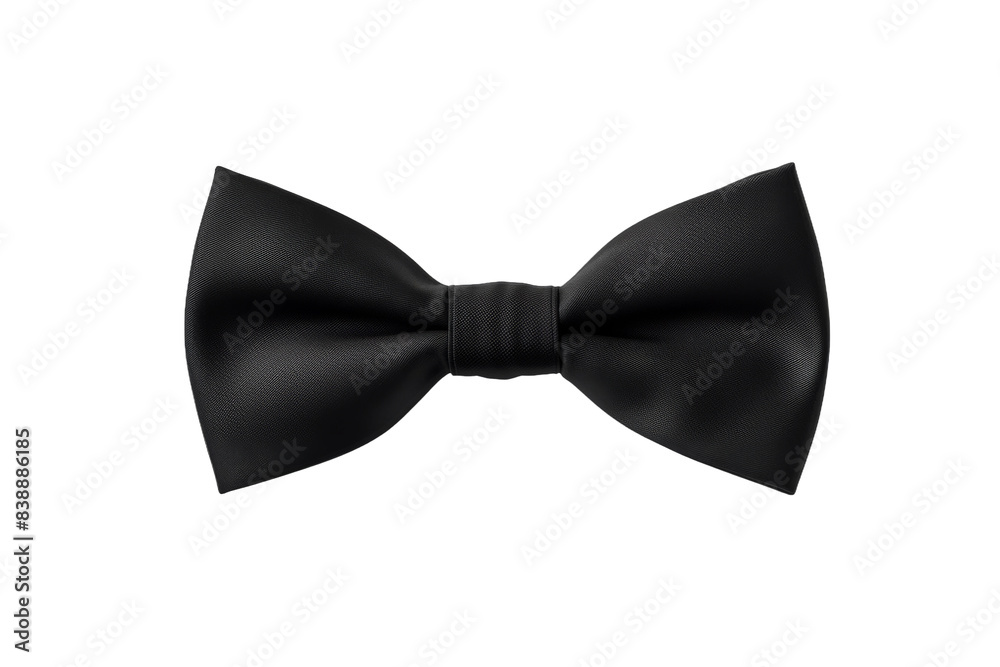 Midnight Elegance: A Black Bow Tie Dancing on a White Canvas on a White or Clear Surface PNG Transparent Background. Midnight Elegance: A Black Bow Tie Dancing on a White Canvas on a White or Clear Surface PNG Transparent Background.