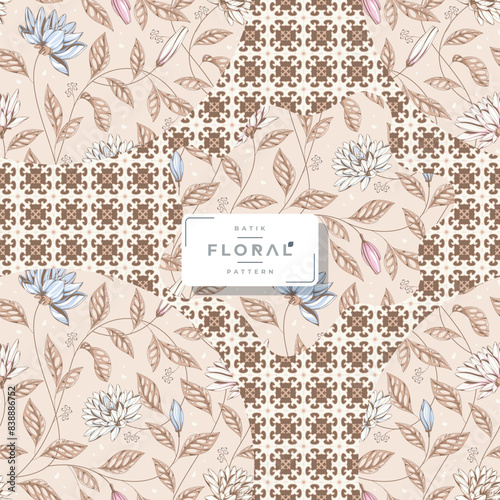 batik floral seamless pattern 8