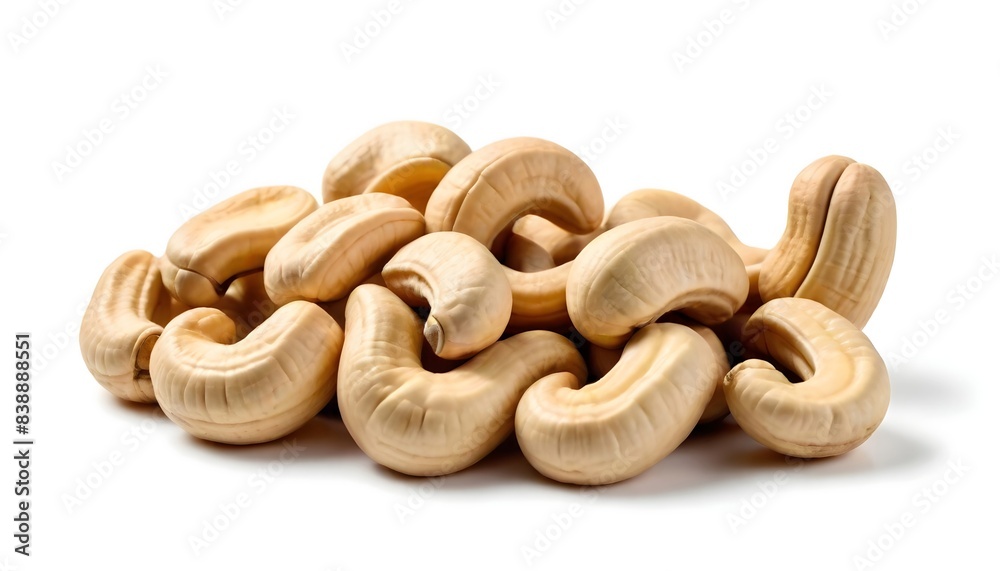 cashew nut isolated on white background cashew nut isolated on white background