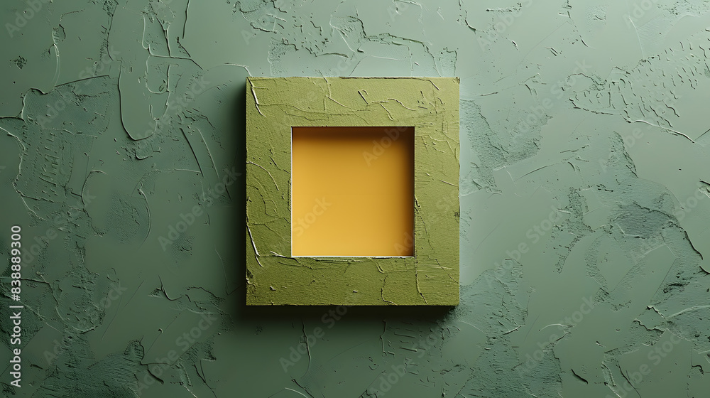 custom made wallpaper toronto digitalA minimalist background with a light green canvas and a small, centered yellow square, emphasizing simplicity and tranquility.