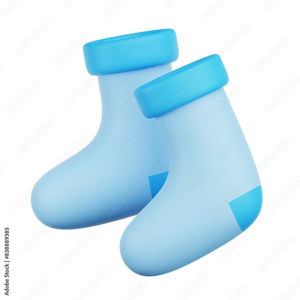 baby socks 3D icon baby socks 3D icon