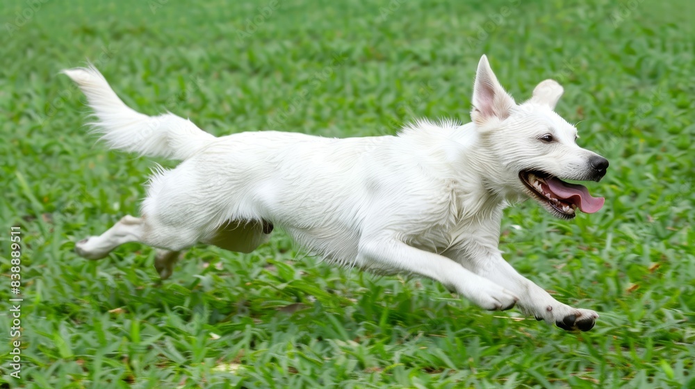 Golden Retriever dogs are fun and playful.