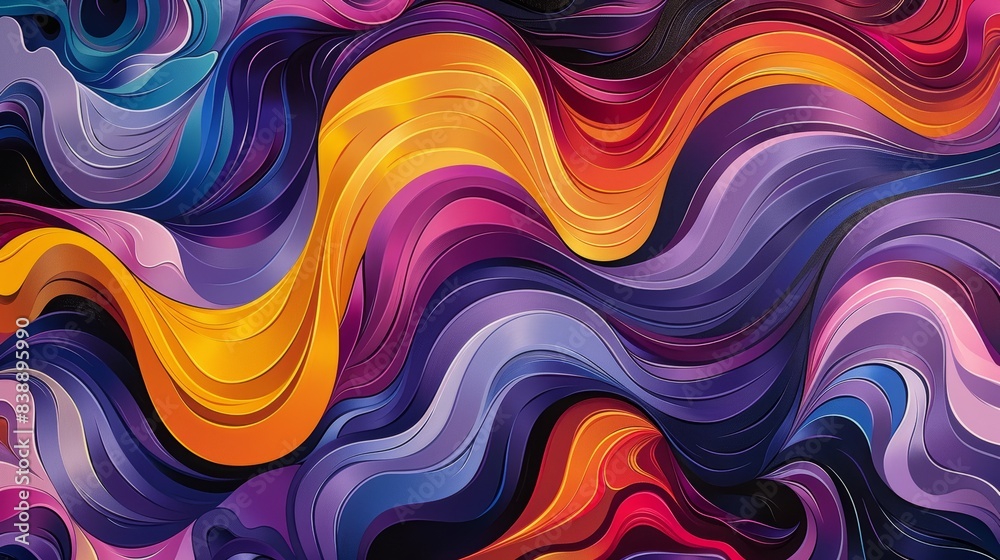Obraz premium abstract colorful waves