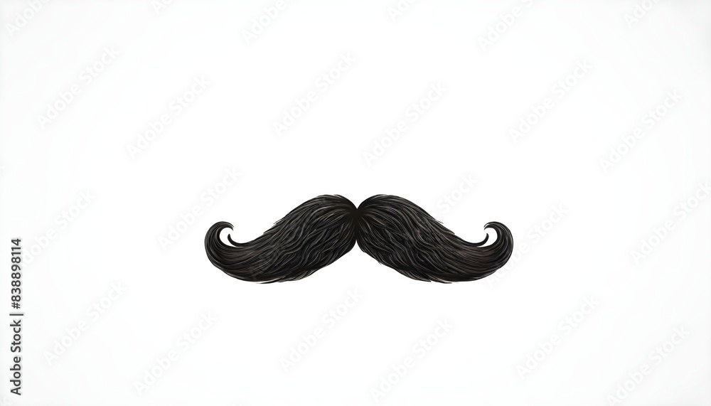 Mustache isolated on white background Mustache isolated on white background