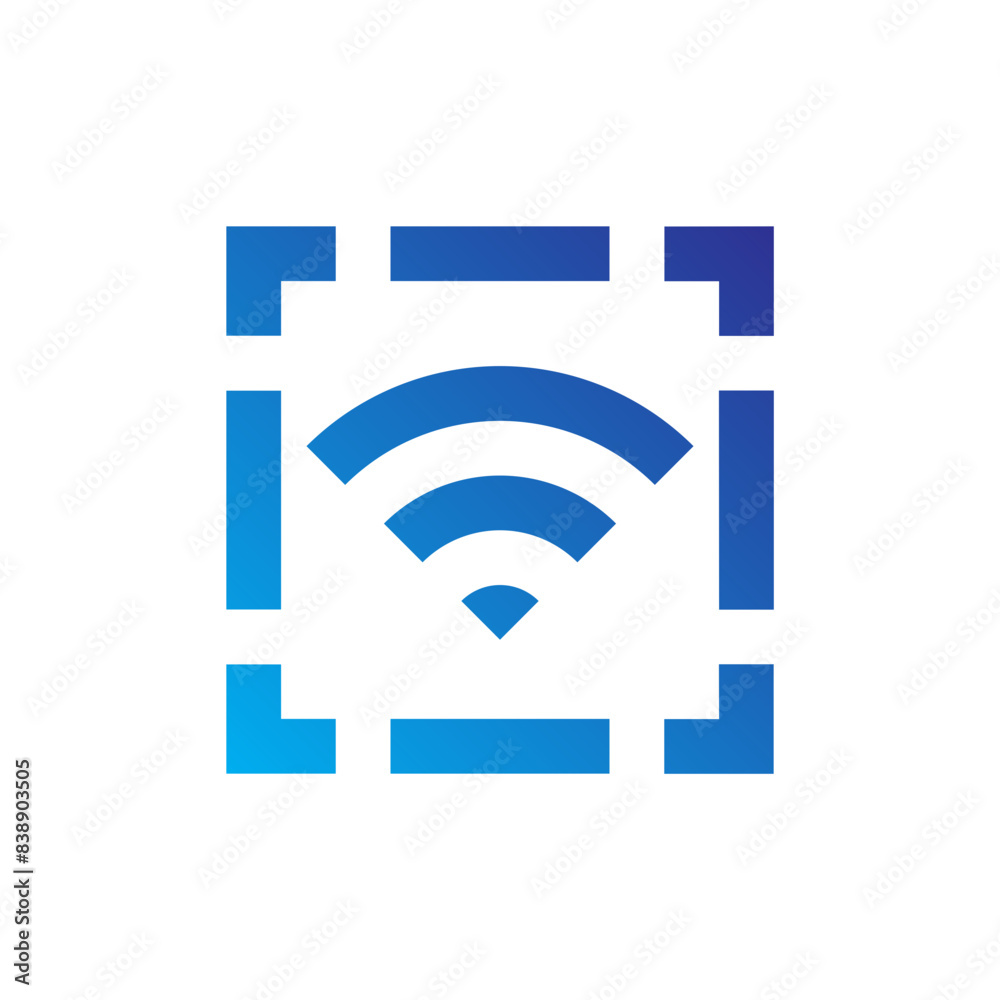 Network and Web Gradient Blue Icon Network and Web Gradient Blue Icon