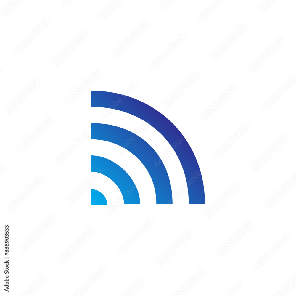 Network and Web Gradient Blue Icon Network and Web Gradient Blue Icon