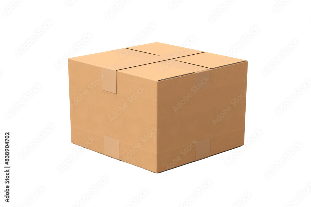 The Mystical Portal: A Cardboard Boxs Journey on a White or Clear Surface PNG Transparent Background. The Mystical Portal: A Cardboard Boxs Journey on a White or Clear Surface PNG Transparent Background.