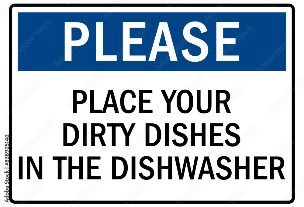 Keep clean sign Keep clean sign