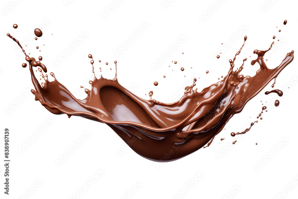 A Heavenly Dance of Chocolate Elegance on a White or Clear Surface PNG Transparent Background. A Heavenly Dance of Chocolate Elegance on a White or Clear Surface PNG Transparent Background.