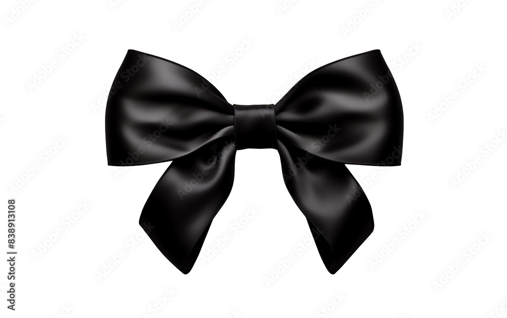 a black bow on a white background a black bow on a white background