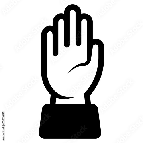 raise hand participation icon