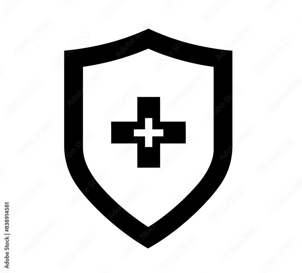 a black and white shield with a cross a black and white shield with a cross