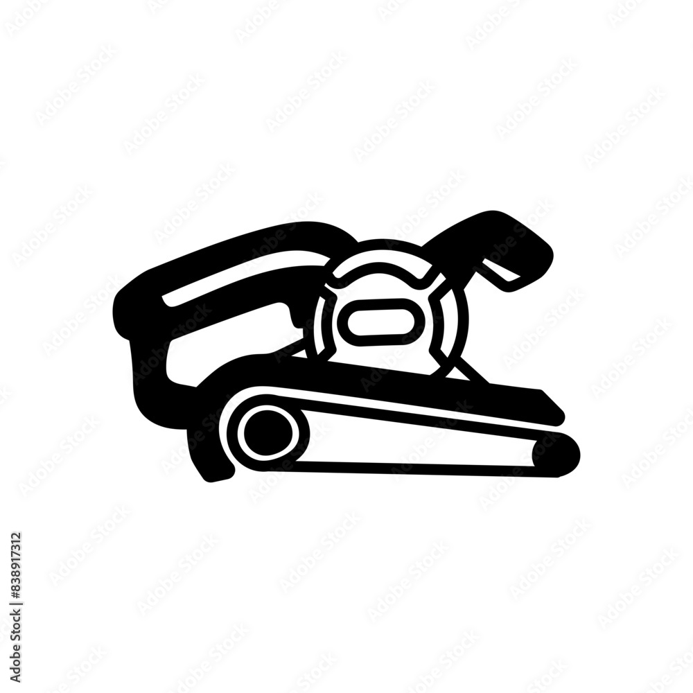 Belt Sander Glyph Icon, Vector illustration Belt Sander Glyph Icon, Vector illustration