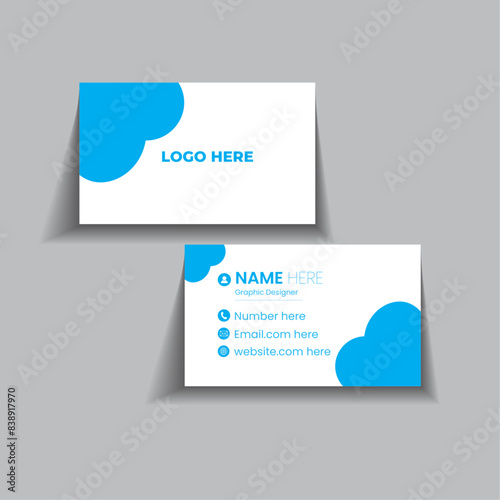 minimal business card design, modern business acrd design