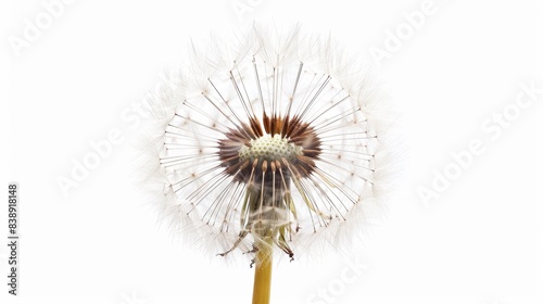 dandelion Isolated on white background. concept of object nature for designer.