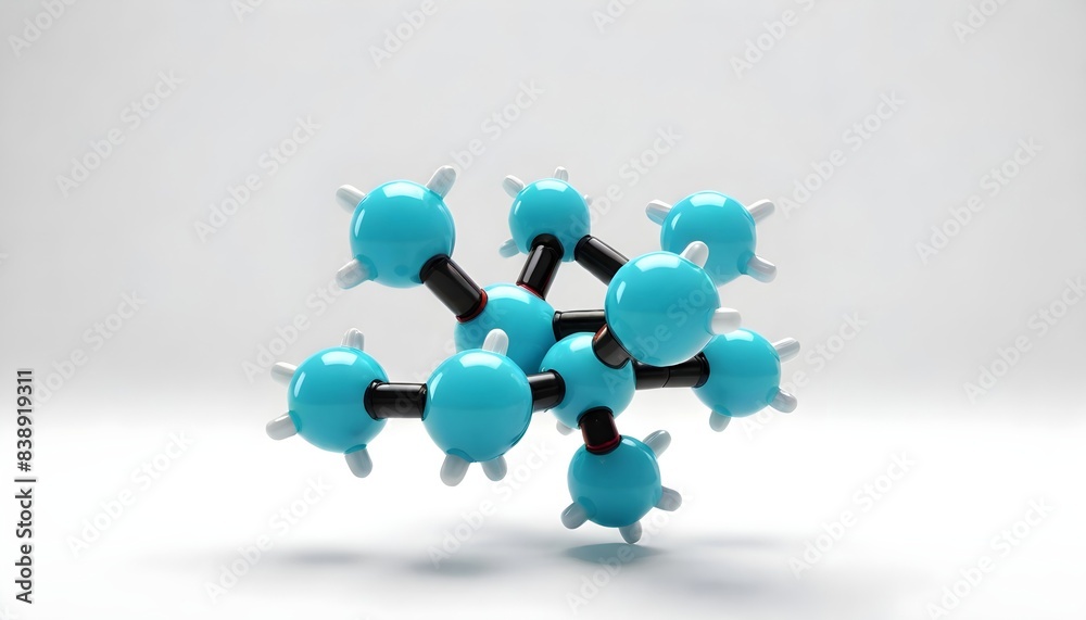 Molecule isolated on white background Molecule isolated on white background