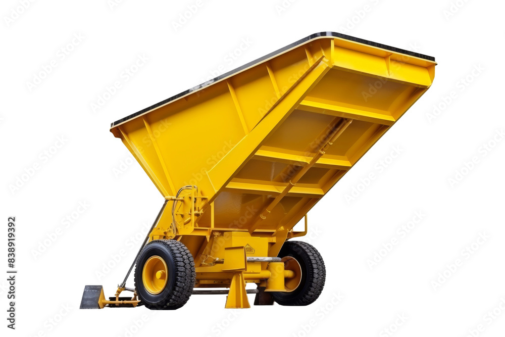 Sunflower Express: A Yellow Dump Truck Journeying Through a Blank Canvas on a White or Clear Surface PNG Transparent Background. Sunflower Express: A Yellow Dump Truck Journeying Through a Blank Canvas on a White or Clear Surface PNG Transparent Background.
