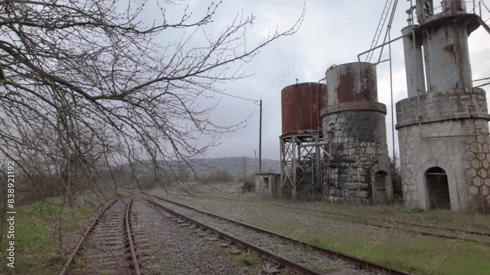 Old Abandoned Railroads In Peloponnese, Greece - Panning
