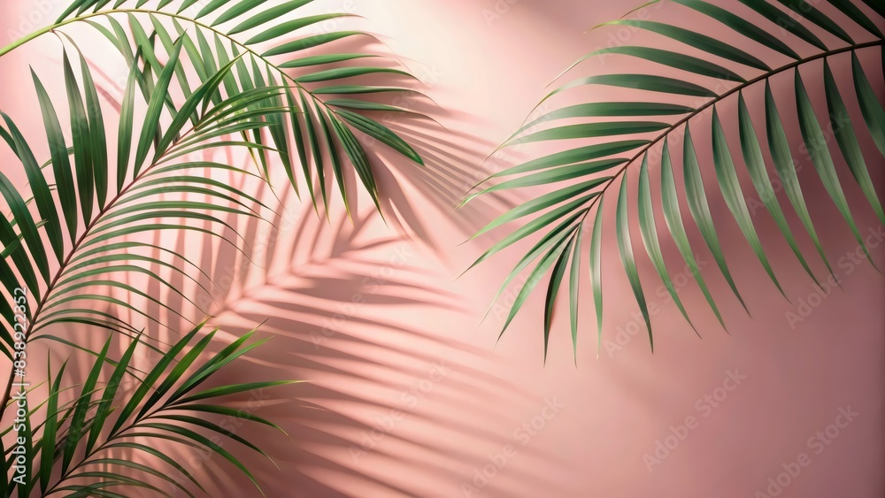 Abstract Summer Background with Palm Leaf Shadows on Pink Wall
Abstract Summer Background with Palm Leaf Shadows on Pink Wall