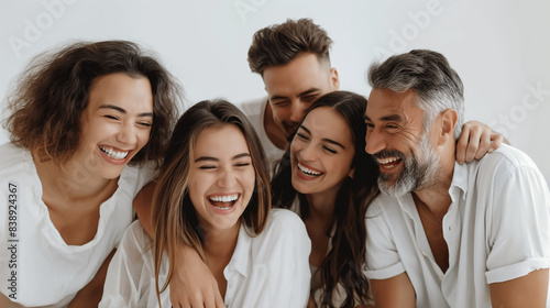 楽しそうに笑顔を見せる男女5人