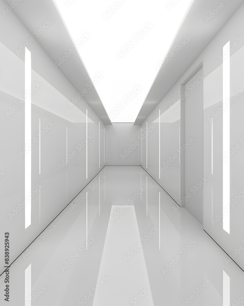 Empty white room with lights and shadows of window mock up Empty white room with lights and shadows of window mock up