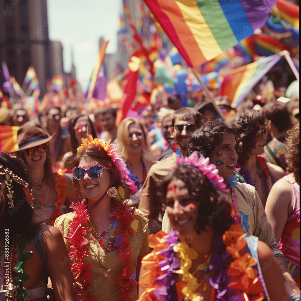 pride parade featuring diverse participants and vibrant colors pride parade featuring diverse participants and vibrant colors