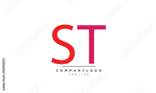 Alphabet letters Initials logoST