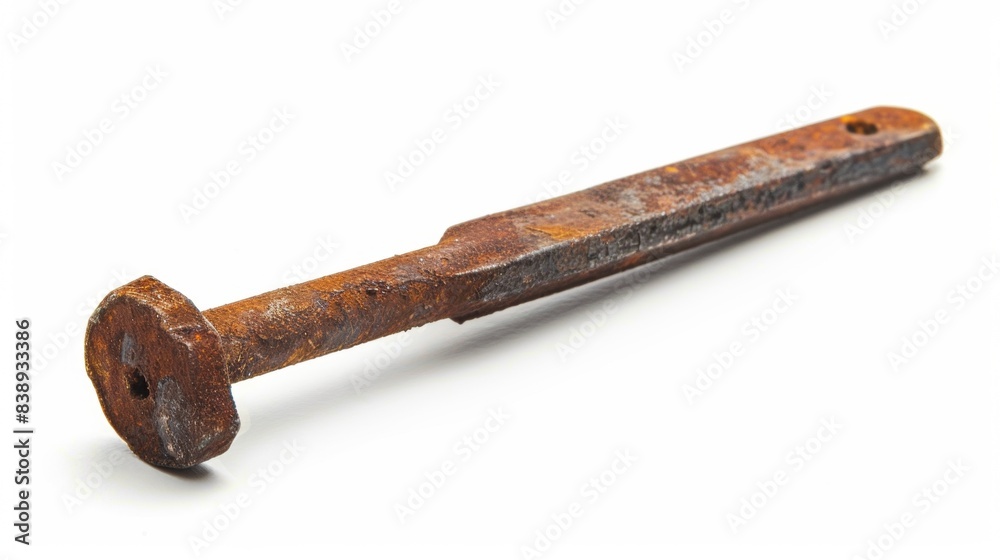 rusty nail isolated on white background rusty nail isolated on white background