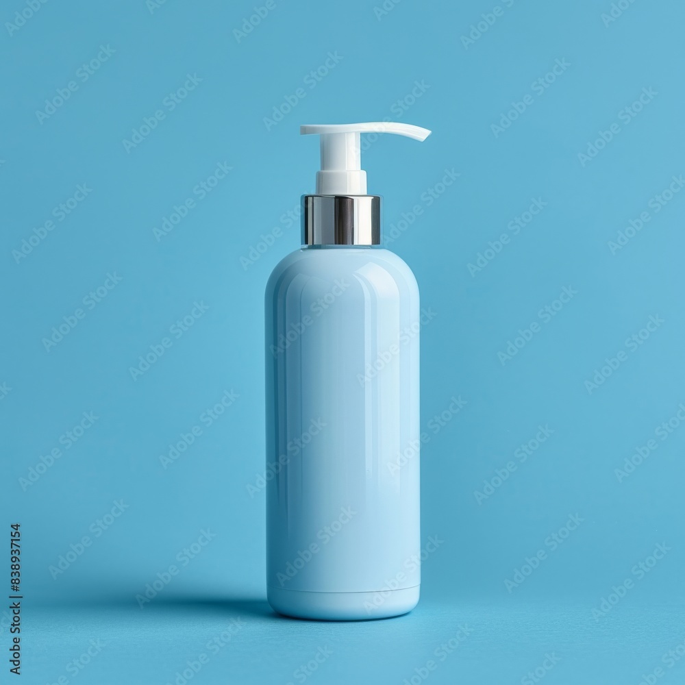 Hydrating Hand Lotion Pump on Plain Background with Selective Focus Hydrating Hand Lotion Pump on Plain Background with Selective Focus