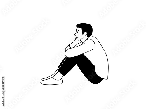 Anxiety man