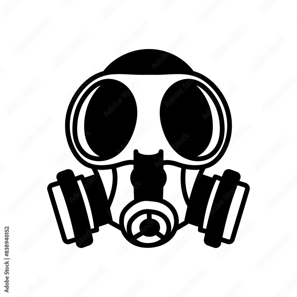 Respirator Glyph Icon, Vector illustration Respirator Glyph Icon, Vector illustration