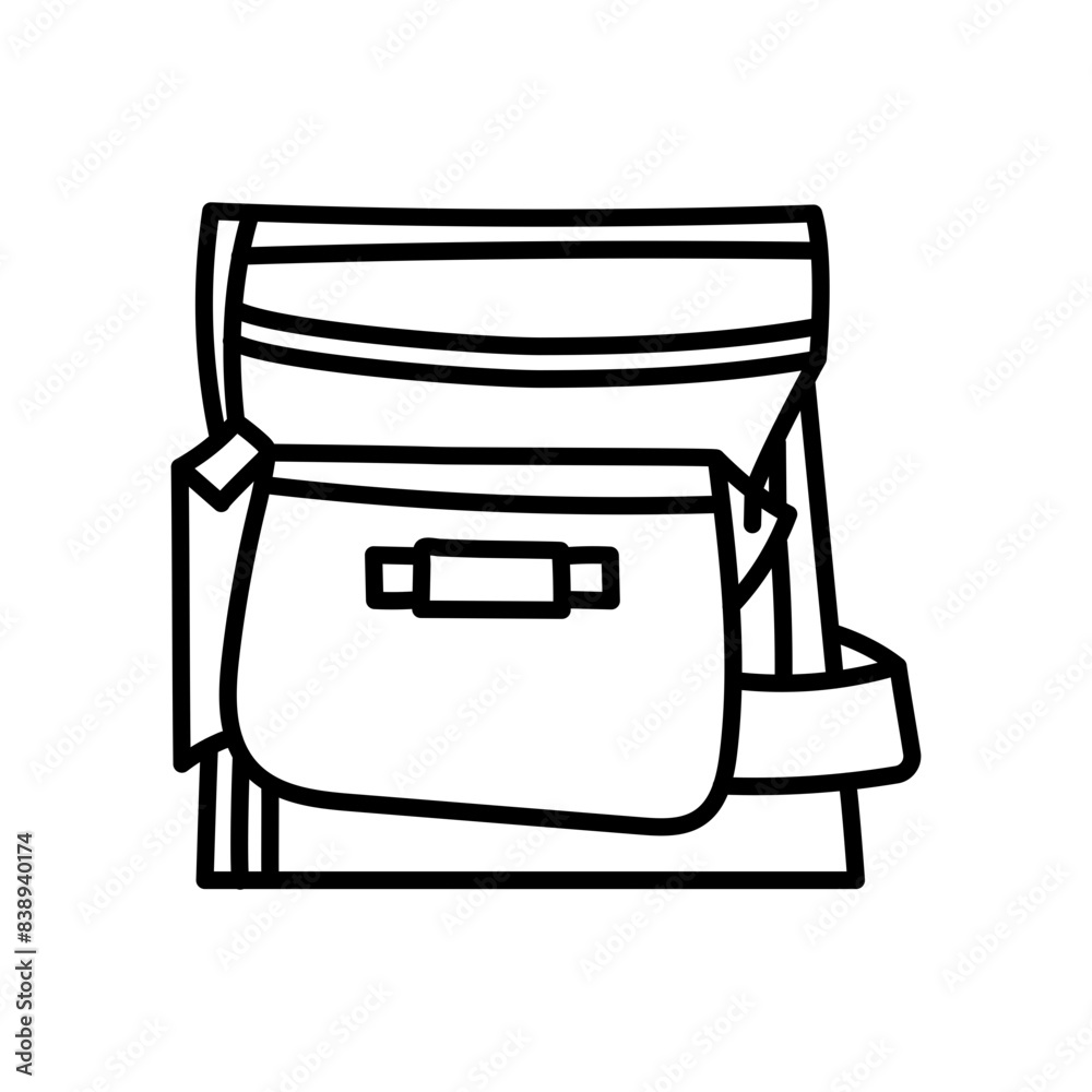 Tool Pouch Outline Icon, Vector illustration Tool Pouch Outline Icon, Vector illustration