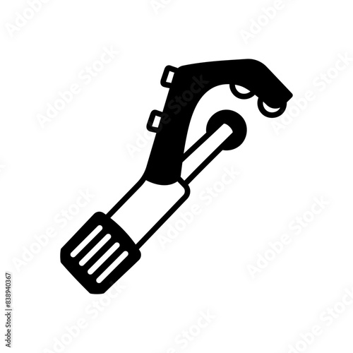 Pipe Bender Glyph Icon, Vector illustration