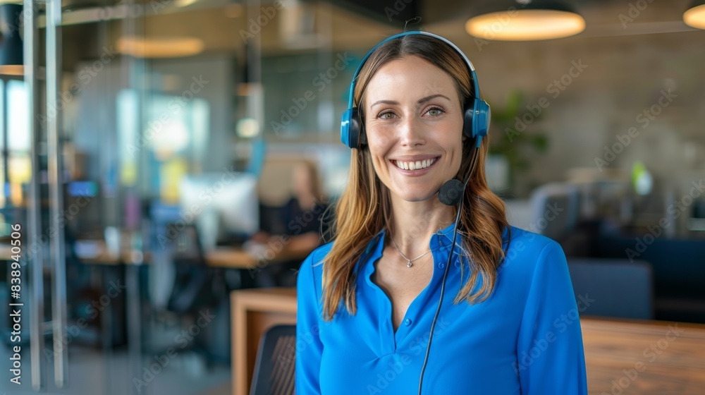 Fototapeta premium The Service Representative in Office