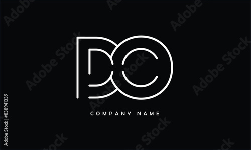 DO, OD, D, O Abstract Letters Logo Monogram