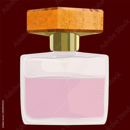 Illustration of a popular recognizable perfume bottle