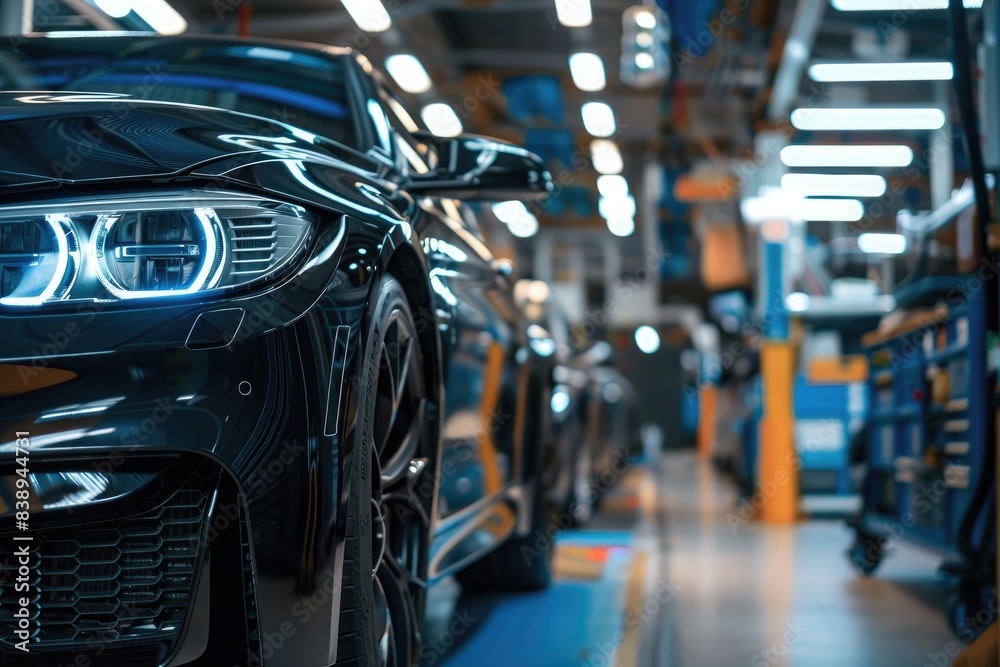 Obraz premium Car repair and maintenance services in the garage