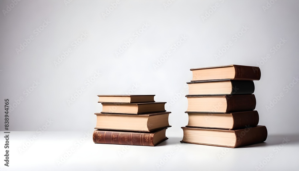 Book isolated on white Background Generative Ai 