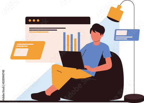 Shopping online ecommerce illustration vector collections