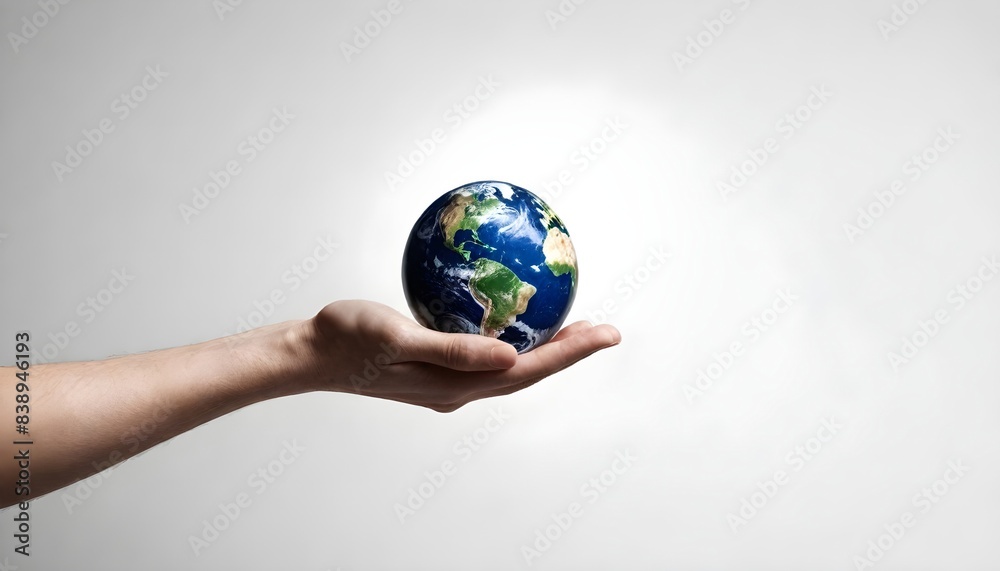 Earth isolated on white Background Generative Ai Earth isolated on white Background Generative Ai