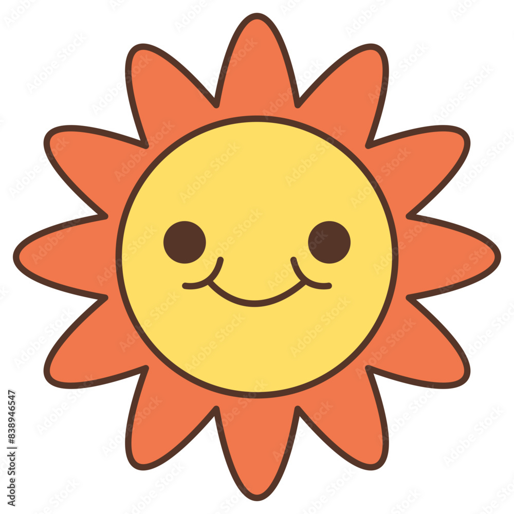 Groovy Flower Cartoon Element Groovy Flower Cartoon Element