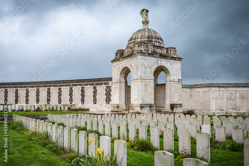 Tyne Cot Cemetery, Ypres, Belgium.  photo