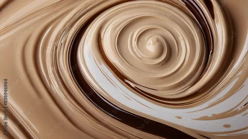 Beautiful texture of cosmetic foundation