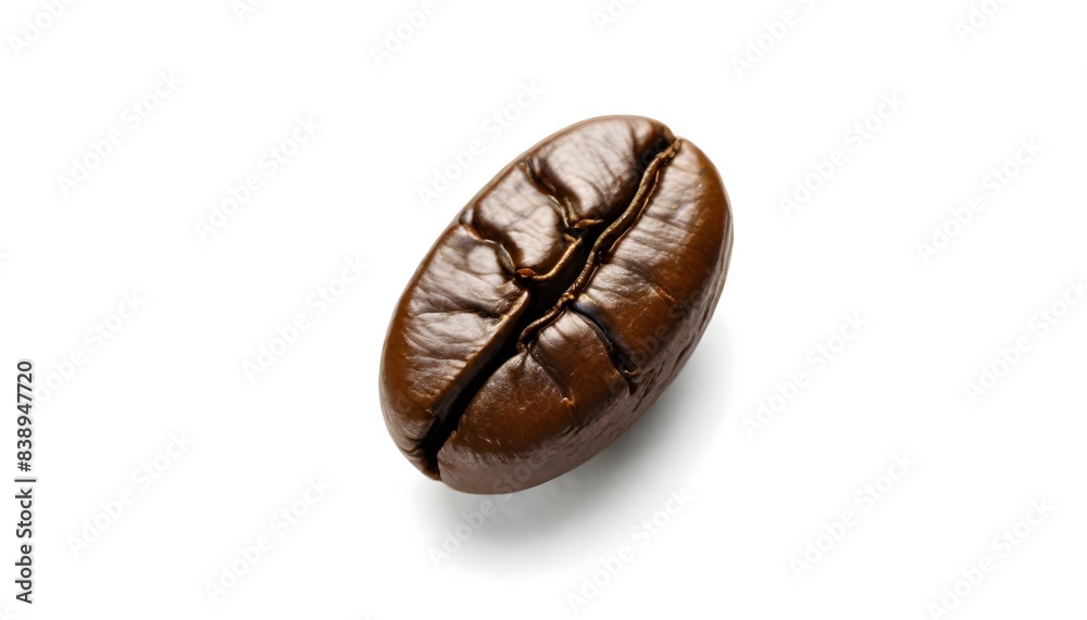 Coffee bean isolated on white Background Generative Ai