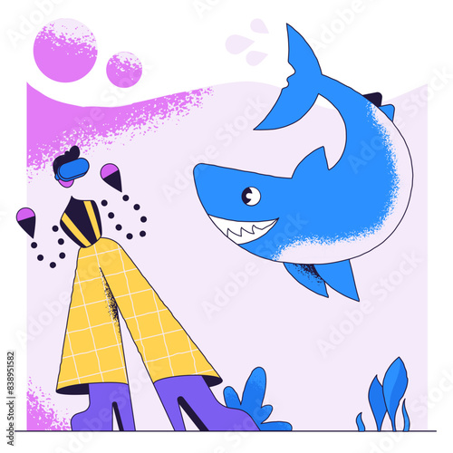 Virtual underwater world