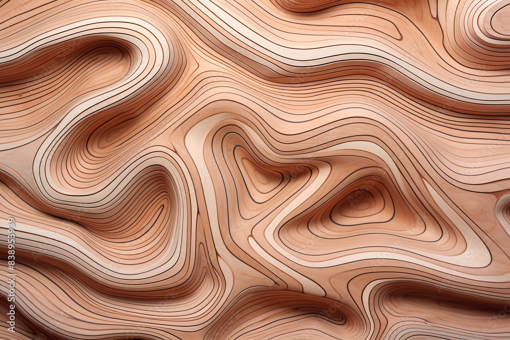 abstract wooden background with wavy lines in beige, brown and grey colors, fluid lines, liquid wooden effect abstract wooden background with wavy lines in beige, brown and grey colors, fluid lines, liquid wooden effect