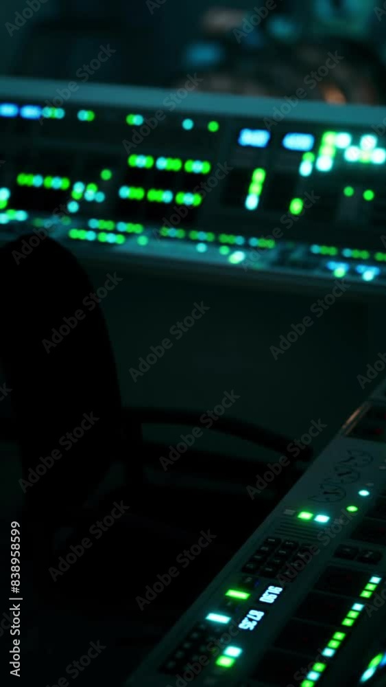Equipment of empty central control room Equipment of empty central control room