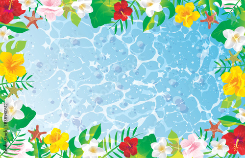 夏　南国　海　背景
