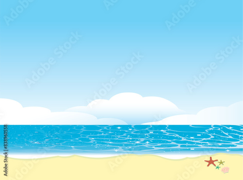 夏　南国　海　背景