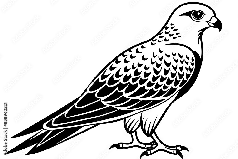 falcon bird silhouette vector illustration falcon bird silhouette vector illustration